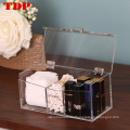 Nail Polish Box Perfume Storage Case with Lid for Women Acrylic Lipstick Makeup Organizer